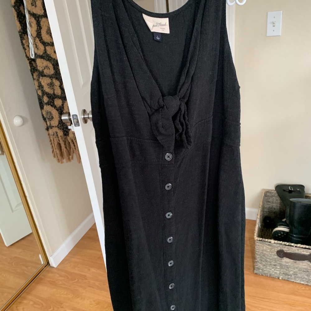 Black Linen Dress